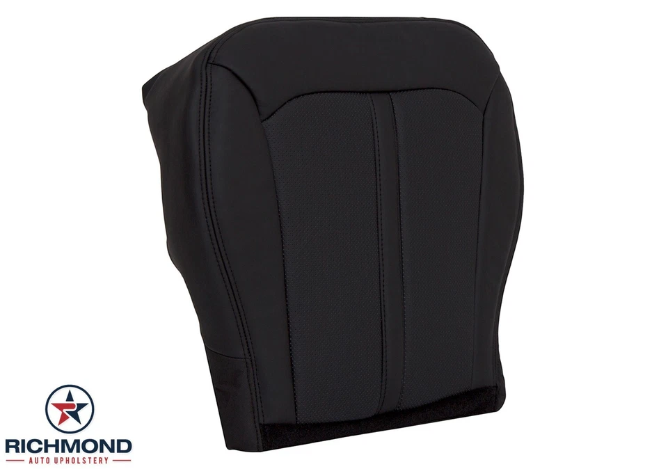 Lincoln MKX 2011-2015 - parte inferior del lado del conductor cubierta de asiento de cuero genuino negra Foto 2 de 4