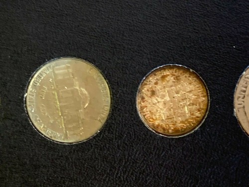 1947 P BIRTH YEAR 5 COIN SET - 90% SILVER COINS (3) INCLUDED - CIRCULATED SET - Picture 9 of 10