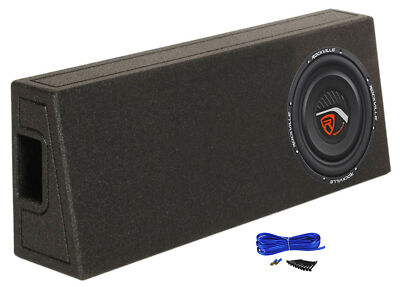 Rockville W12T4S2 12'' 1400w Subwoofer in Behind Seat Ported Truck Enclosurer Box