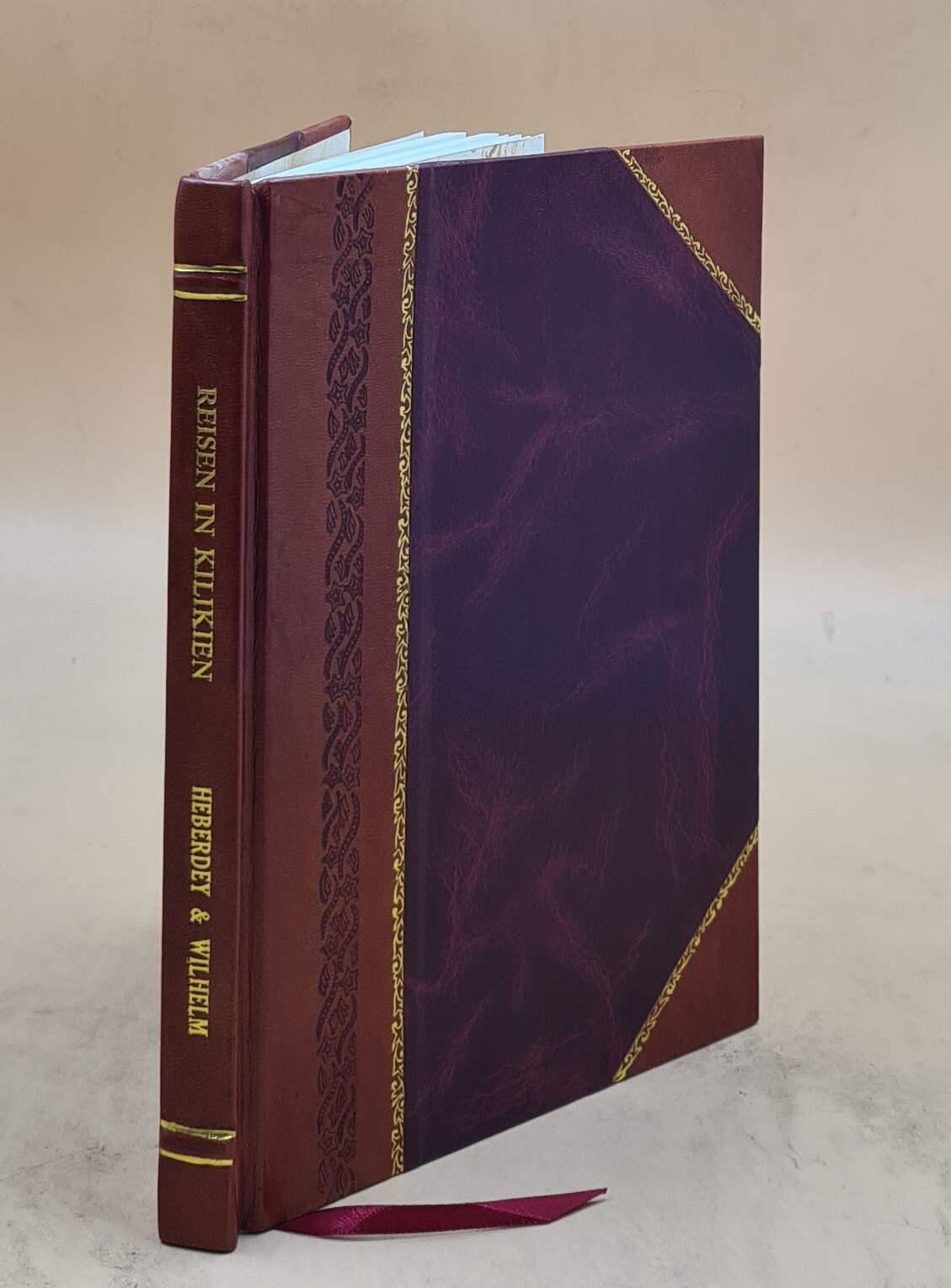 Vintage 1891-1892 Kilikien Travelogue Leather Bound Edition
