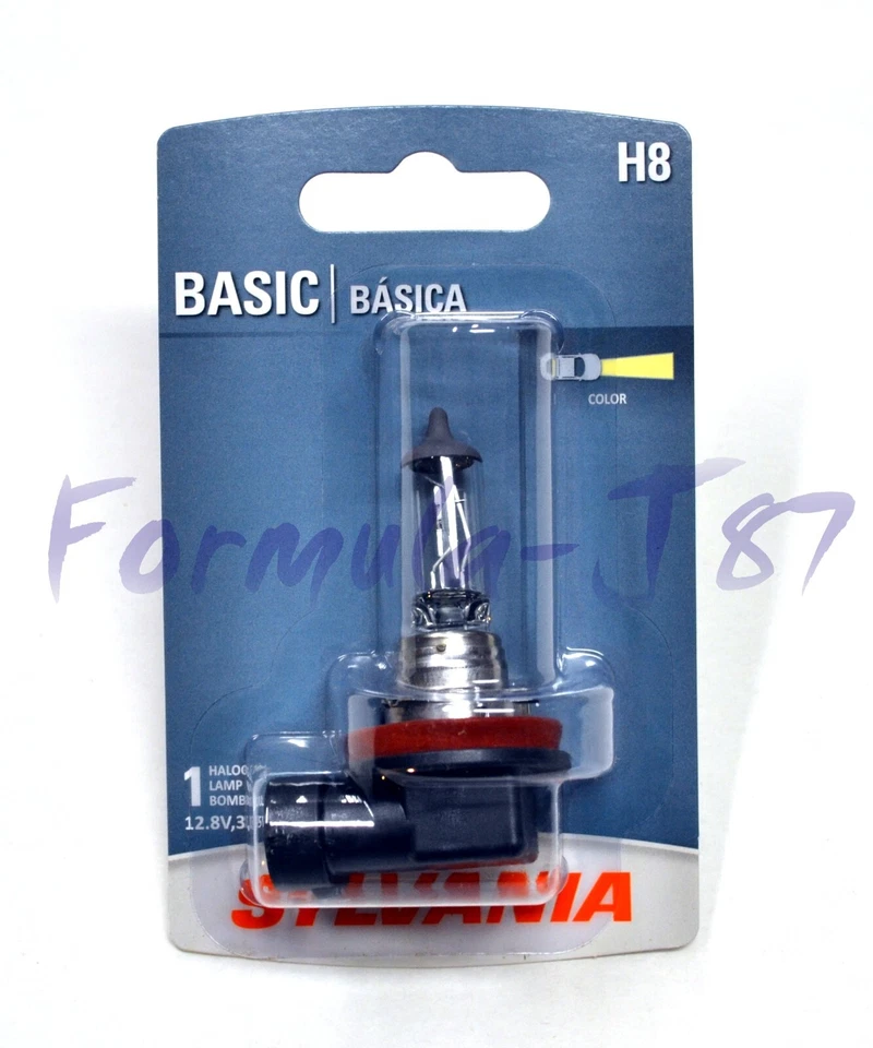 Lámpara halógena de repuesto Sylvania Basic H8 35W una bombilla antiniebla actualización luz antiniebla DOT Foto 2 de 4