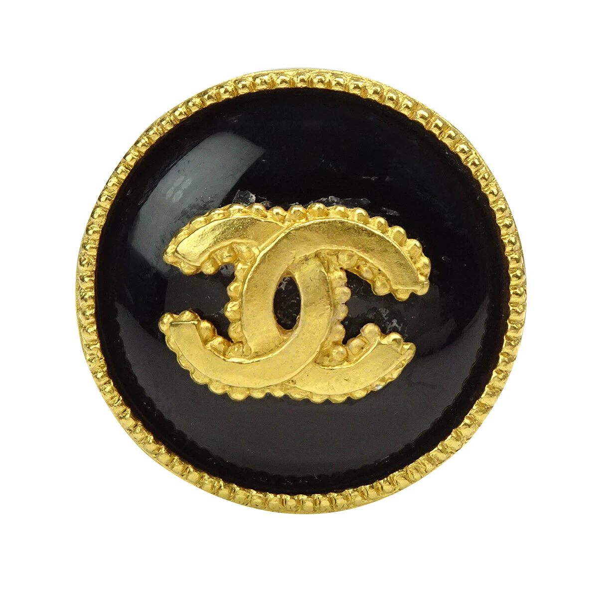 Vintage Chanel Woven CC Logo Pendant Necklace