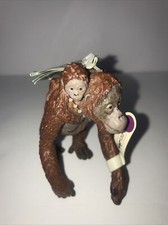 SAFARI LTD WILD SAFARI Female Orangutan with Baby Wildlife Animal Figure 2006