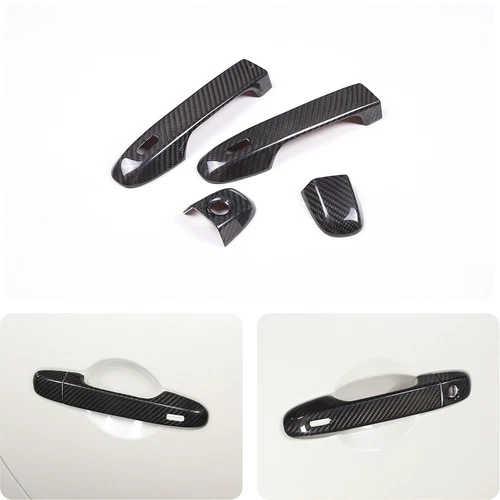 4x Real Carbon Fiber Door Handle Cover for Subaru BRZ Scion FR-S GT86 2013-2020 - Picture 2 of 4