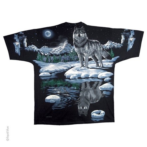 T-shirt double face lupo artico - SPEDIZIONE GRATUITA - Foto 3 di 4