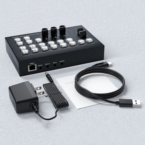 4K Video Switcher HDMI Camera Broadcast Station Controller For live streaming - Afbeelding 5 van 15