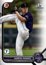 2022 Bowman Draft 1st Edition Gabriel Hughes #BD-151 Colorado Rockies 10M