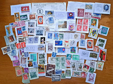 Lot von 100 Briefmarken von sehr alt bis neu haupts.Luxemburg + Deutschland --