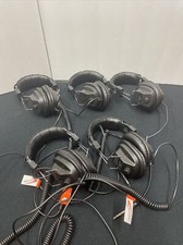 Lot Of 5 Califone 3068AV Switchable Stereo Mono Headphones 3.5 mm 1/4" Adapter