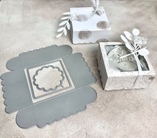  Stanzschablone NUR A4 Maschine Geschenk Box Schachtel Fenster 4,5x9x9cm 3-tlg.