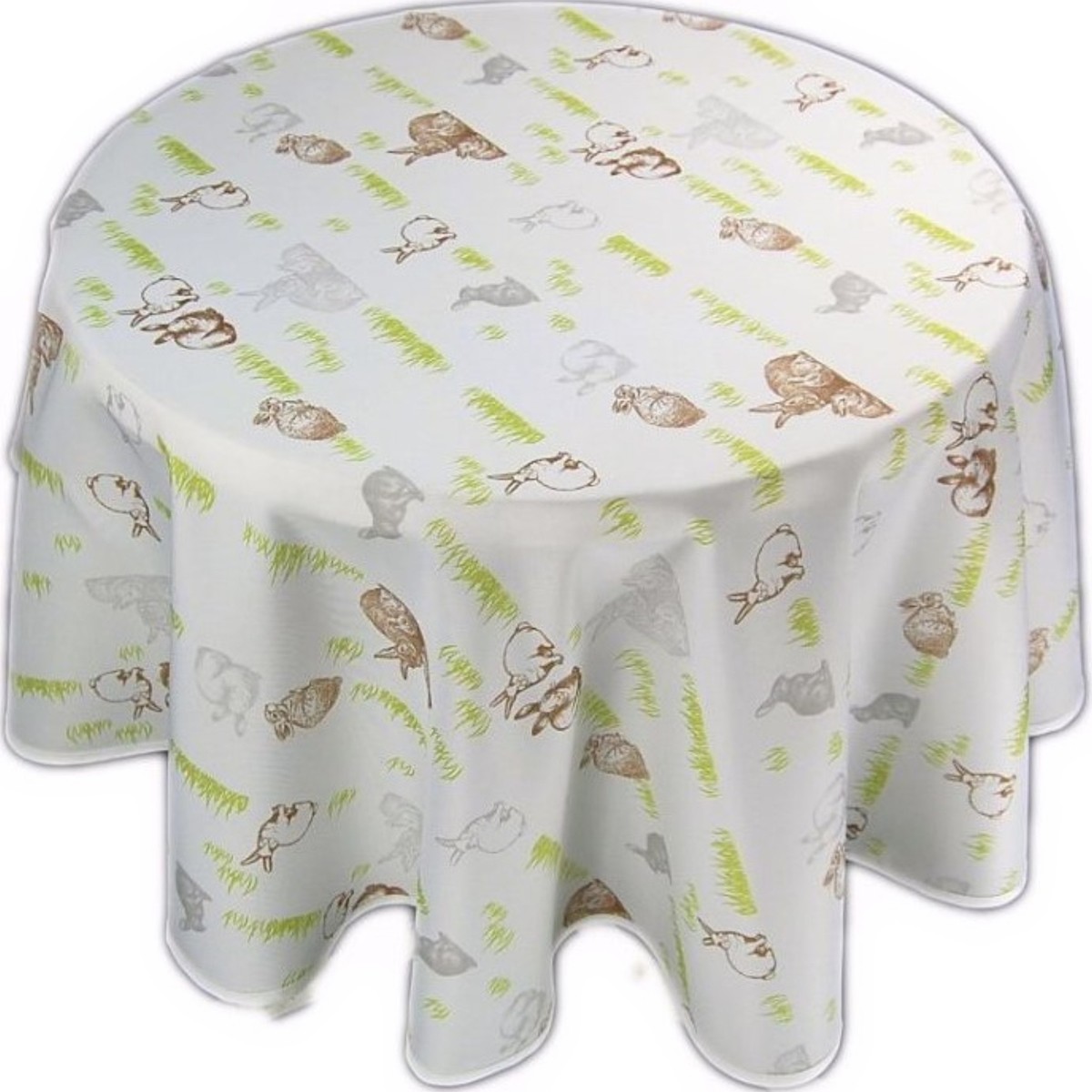 Tischdecke Aus Vinyl-Spitze – Rund, 178 Cm, Weiß – Pflegeleicht & Fleckenresistent