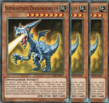 yugioh 3x Superantikes Dinoungeheuer SR04-DE007 COMMON DEUTSCH