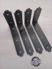 4 x Heavy Duty Plant Trailer & Horsebox Tandem Mudguard Brackets Flatbed 210mm