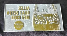 VINTAGE COCA COLA COMPANY BELGIQUE "TOUT VA MIEUX AVEC COKE" MOULE EN MÉTAL / STAMP