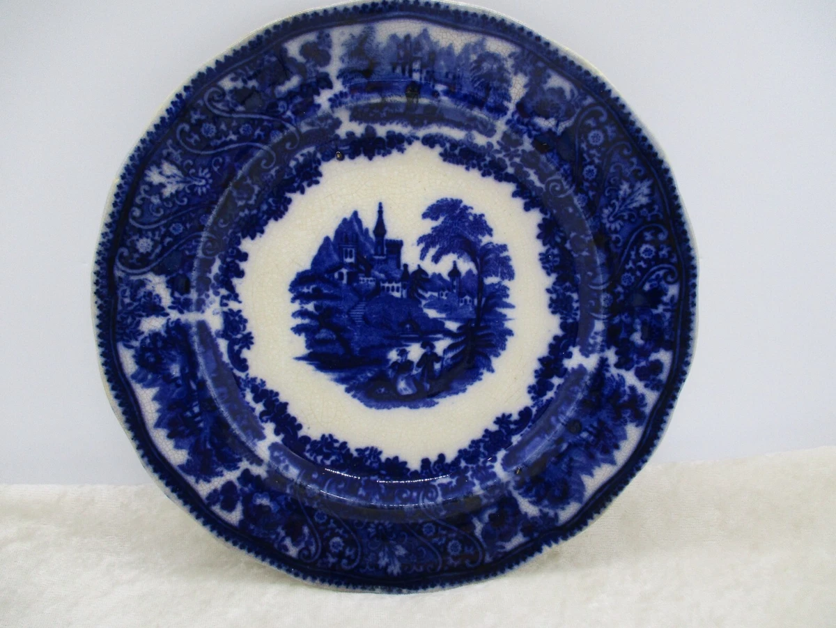 Burgess Leigh Flow Blue In Burleigh (Burgess & Leigh) China for