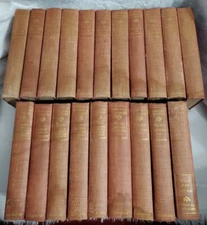 Robert Louis Stevenson 24 Volumes Book Set Antique Collection Nice! 1918-1920