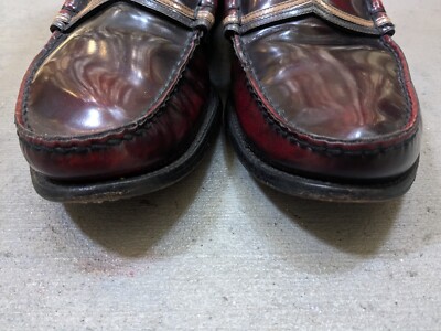 Prada Men\'s Red Burgundy and Black Leather Slip-On Dress Shoes s-l400.jpg main image 3