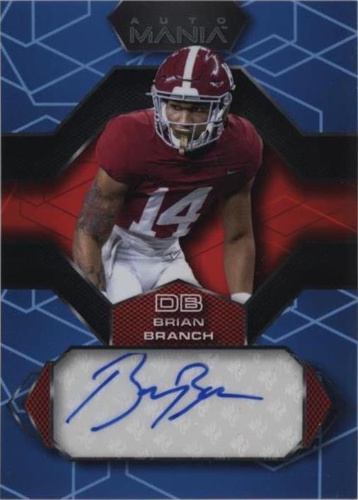 2022 Wild Card Auto Mania Retail Brian Branch #AM-H6 - 1 of 2