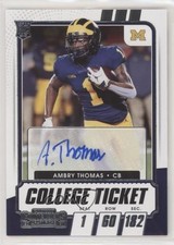 2021 Panini Contenders Draft Picks College Ticket Ambry Thomas #236 Auto 4l3