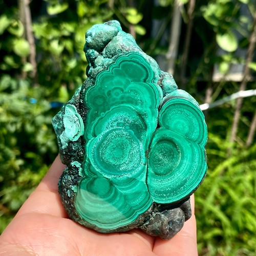 218G Natural Green Malachite Slab Quartz Crystal piece Ore Specimen Healing - Picture 3 of 16