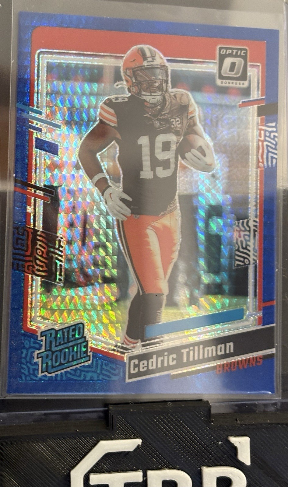 2023 Panini Donruss Optic - Rated Rookie Cedric Tillman #224 Blue Hyper Prizm...
