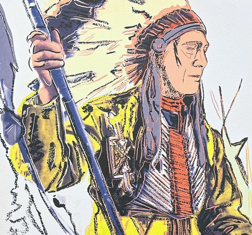 ANDY WARHOL - War Bonnet Indian - signed, numbered 179/2400, 60x60 cm, CMOA - Picture 2 of 4