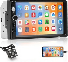 7" Double 2 DIN USB Car Stereo Radio Touch Screen Bluetooth Android/IOS Player