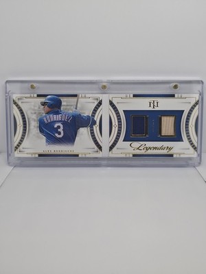 2024 National Treasures Alex Rodriguez Game-used Bat Jersey Book 13/35 Rangers