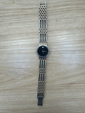 MOVADO ESPERANZA LADIES TWO TONE BLACK DIAL DESIGNER WATCH SRP 1395