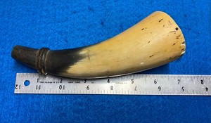 Early 1840 - 1850’s Small Pistol Powder Horn