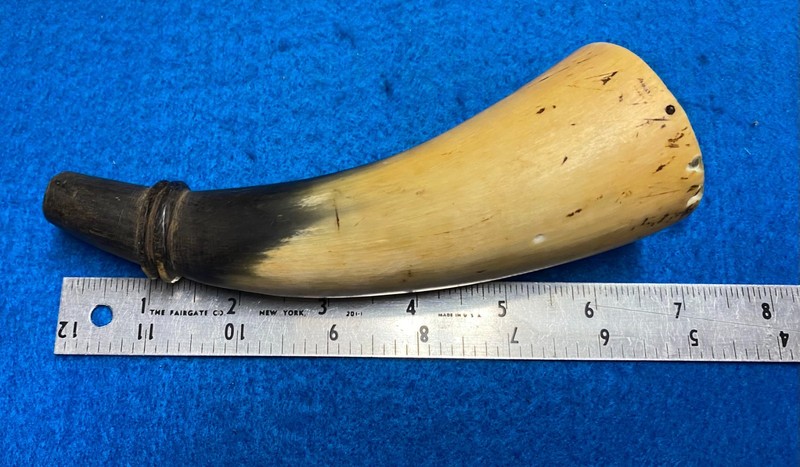 Early 1840 - 1850’s Small Pistol Powder Horn