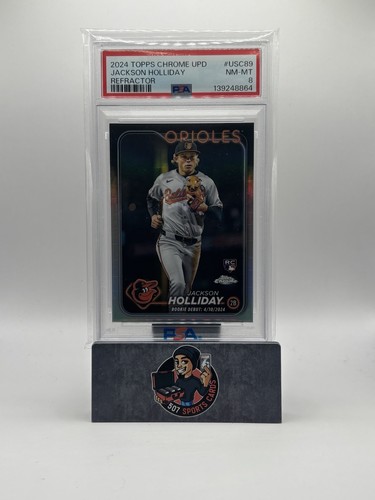 2024 TOPPS CHROME UPDATE REFRACTOR JACKSON HOLLIDAY RC PSA 8