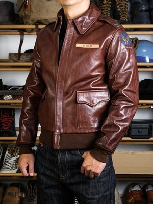 Real Simons The Great Escape Steve Mcqueen A2 Horsehide Flight