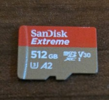 SanDisk Extreme 512GB Micro SD Card A2