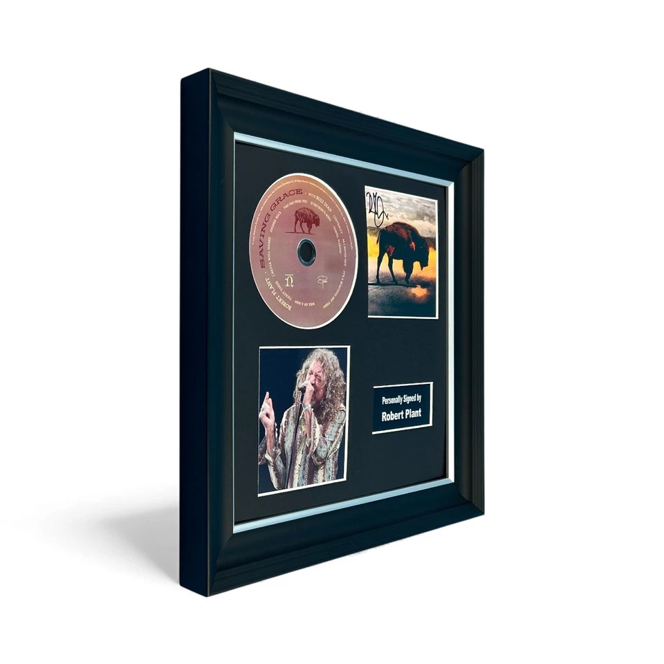 Robert Plant SIGNED Saving Grace CD Artwork Display & COA Led Zeppelin Autograph - Image 2 of 4