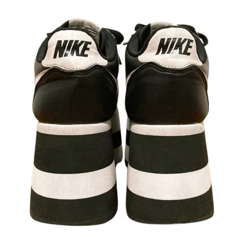 COMME des GARCONS x NIKE Cortez Platform Sneaker Black White BV0070-002 US 6 - Picture 3 of 8