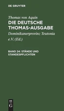 Stnde Und Standespflichten: II-II: 183-189 by Dominikanerprovinz Teutonia E.V. (