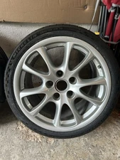 Genuine Porsche 18” 996 GT3 Wheels w/ Brand New Michelin Pilot Sport Cup 2 Tires