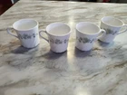 Vintage CorningWare Corelle Callaway Ivy Scalloped Coffee Tea Cups Set Of 4