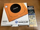 Nintendo GameCube Console & Controller Orange Color with BOX & Manual Japan 0515