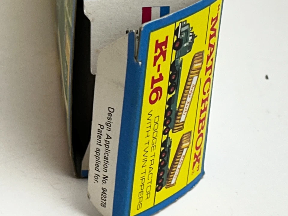 Matchbox King Size No. K-16 Dodge Semi Truck with Dump Trailers & Original Box - Image 3 of 4