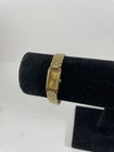Vintage Gold-tone Seiko Watch, Rectangular with Bracelet Band