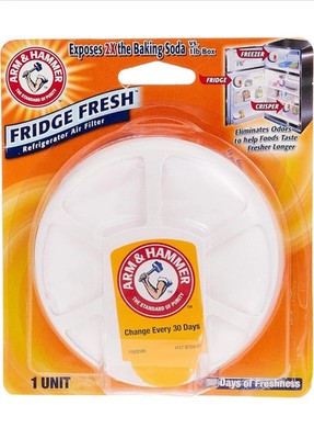 Arm & Hammer Fridge Fresh Odor Remover Air Filter with Suction Cup Free Shipping
