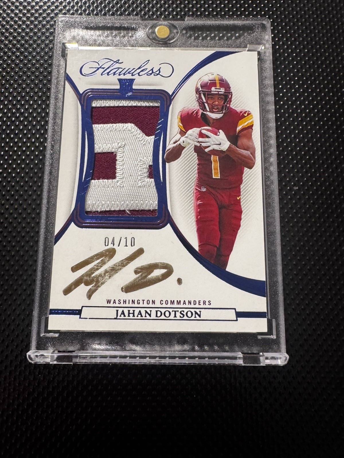 Jahan Dotson - 2022 Flawless Rookie Patch Auto Sapphire - #/10  - #RPA-JD