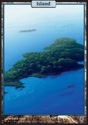Island #137 Full Art Unhinged MTG