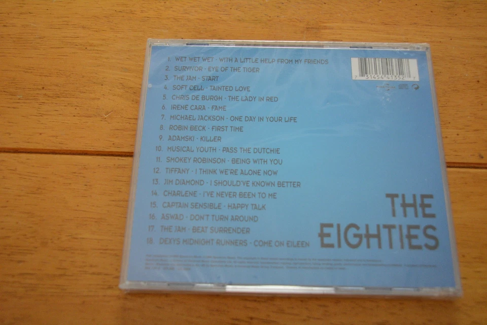 No 1 восьмидесятых компакт-диск 80-х поп-рок сборник Майкл Джексон мягкая клетка новый - Изображение 2 из 2