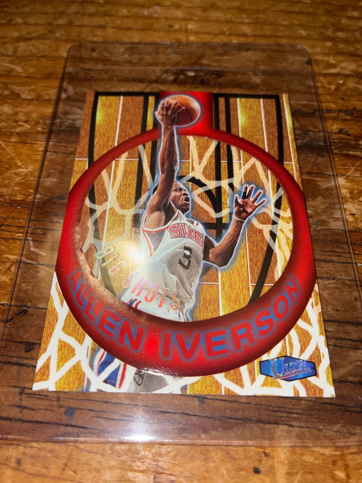 1997-98 Ultra #2 BS Allen Iverson Big Shots Insert NMMT 76ERS HOF