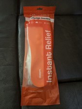 NEW steppers Instant Relief Massage Insoles - Orange Size US Men 8