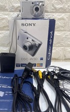 Sony Cyber-shot DSC-W30 6.0 MP Digital Camera Silver  Working Complete Kit Boxed