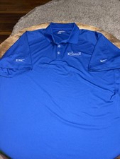 Nike Golf Tour Performance Polo Shirt Men's 2XL Blue deutsche bank championship